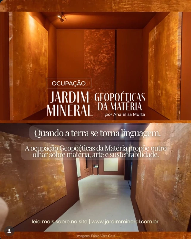 Ocupação Jardim Mineral: Geopoéticas da Matéria. Registro fotográfico: Fábio Vera Cruz.